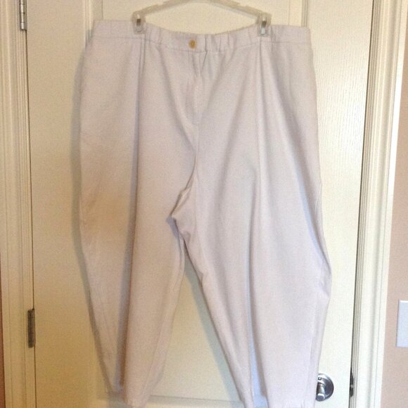 Eileen Fisher Women's White Wide Leg Lounge Sweatpants Pants Size 3X Casual - Picture 1 of 8